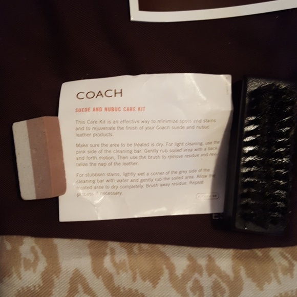 Vintage Coach Suede Handbag with white tassel - Picture 2 of 6